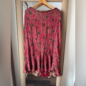 Sarah Arizona Reversible Tiered Maxi Skirt  XL